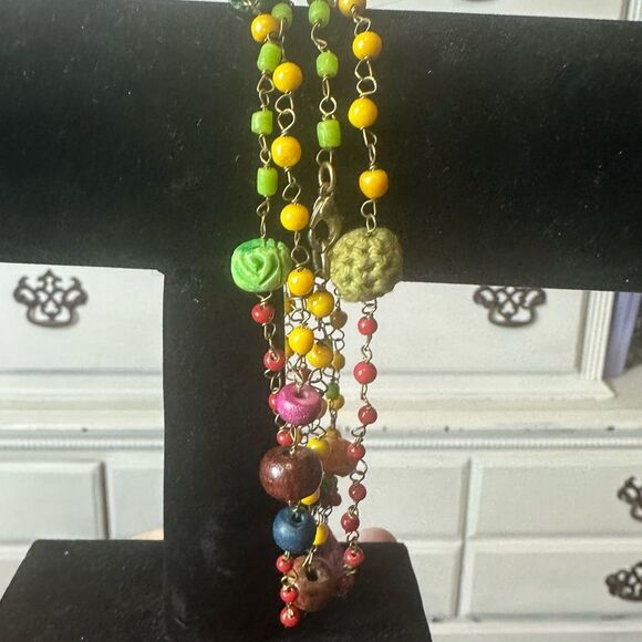 Vintage Long Beaded‎ Necklace - Picture 6 of 8